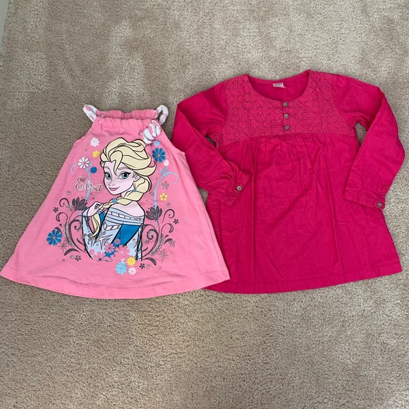 🌞Bundle: Pink Top 4T Girls Disney Elsa & Carter’s - Picture 1 of 4